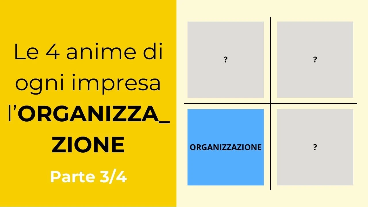 Il modello delle 4 anime dell’impresa – Organizzazione